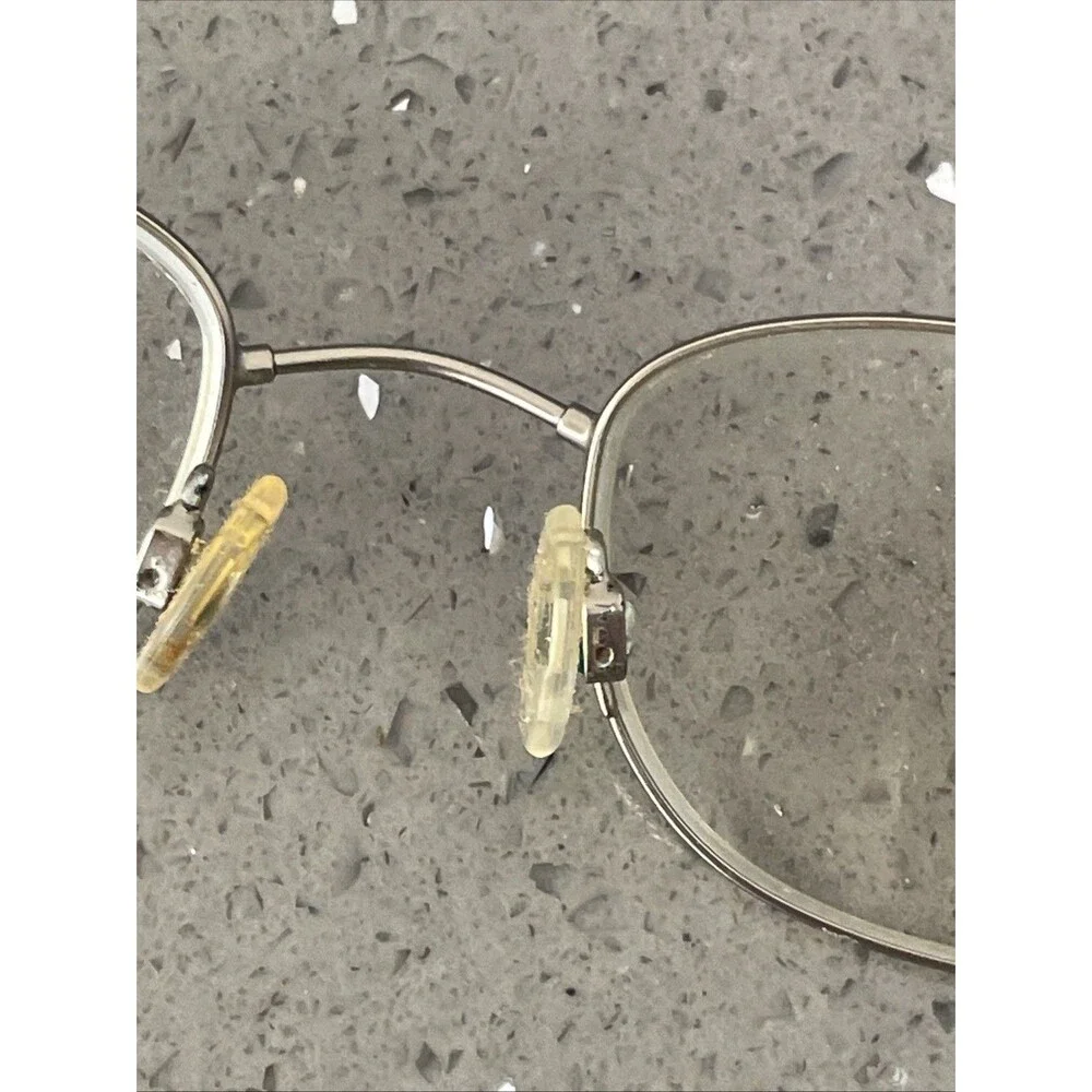 Marchon Flexon 423 Eyeglasses Silver Brushed 49-19-145 Wire Frames Full Rim